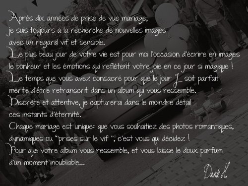 DANIE HEMBERT PHOTOGRAPHE - Photographe mariage - 1 DANIE HEMBERT PHOTOGRAPHE - Photographe mariage - 1